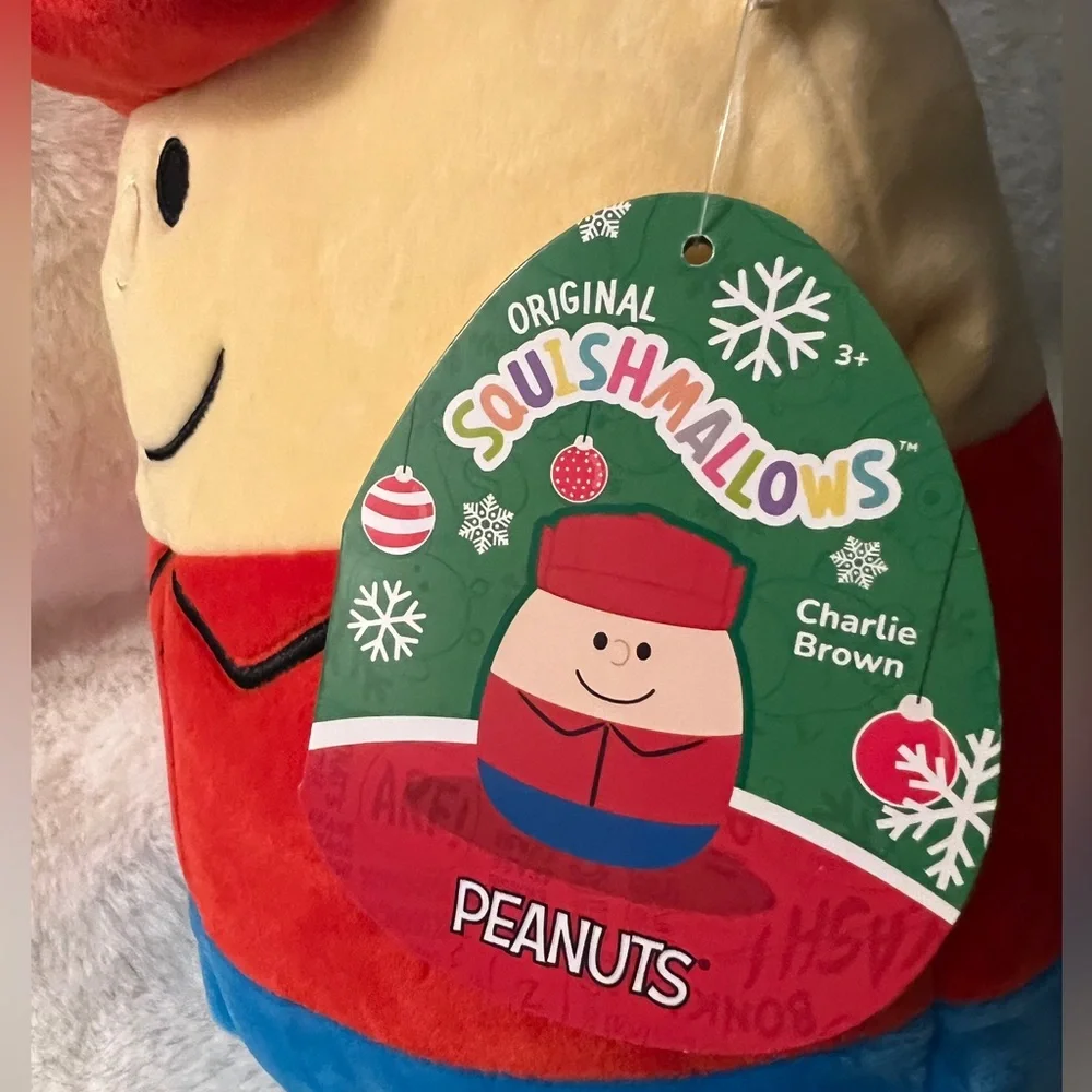 NWT Charlie Brown Peanuts Christmas 2022 Squishmallow Collectible